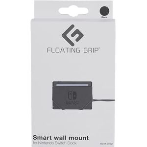 Nintendo Switch dock wall mount by FLOATING GRIP compatible®, Black