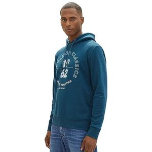 TOM TAILOR Sweatshirt voor heren, 21179 - Deep Pond Green, S
