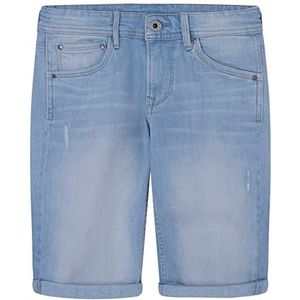 Pepe Jeans Jongensshort Cashed Short, blauw (denim-pe6), 6 Jaren
