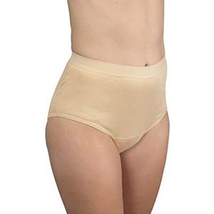 Hydas wasbare beschermende slip bij incontinentie met geïntegreerde zuiginzet, maat 50/52, beige