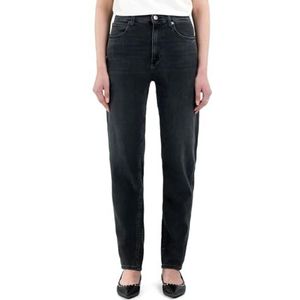 Replay Dames Baloon Fit High Waist Jeans Keida, 097, donkergrijs, 26W x 28L