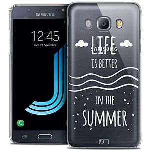 Caseink - Beschermhoes voor Samsung Galaxy J5 2016 (J510) [Crystal HD Collection Summer Design Life's Better - Rigide - Ultra dun - Gedrukt in Frankrijk]
