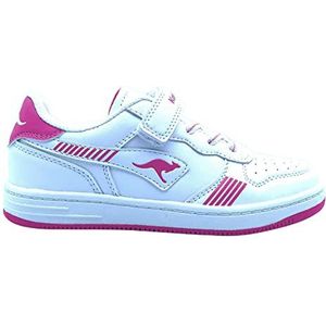 KangaROOS K-cp Boom Ev Sneakers voor meisjes, Wit Daisy Pink, 28 EU