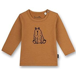 Sanetta T-shirt voor jongens, bruin (cinnamon), 56 cm