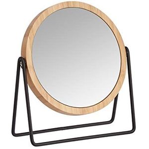 Amazonbasics Make-up Spiegel met Bamboe Frame, Zwart