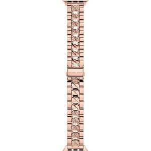 Michael Kors - Damesband Apple Watch 38 mm 40 mm roestvrij staal roségoudkleurig, MKS8020