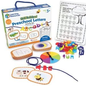 Learning Resources Vaardigheid Bouwers Alfabet & Brief Geluiden Werkzaamheid 91-Deel Set voor 3+ Jaren Kinderen