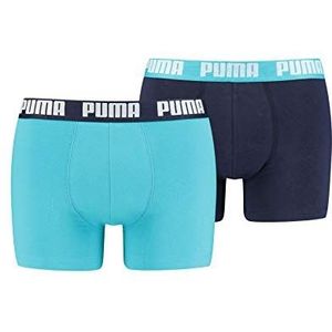 PUMA heren Ondergoed Basic Boxers, Aqua / Blauw, M