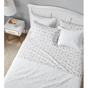 Laura Ashley Home Katoen Flanel Beddengoed, Rosalie Grijs, Volledig