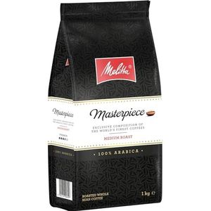 Melitta Masterpiece Rariteiten-Koffie, 1 kg, hele koffiebonen, ongemalen, 100% Arabica, medium roosters, geroosterd in Duitsland, dikte 3,5