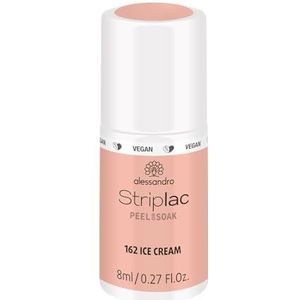 alessandro Striplac Uv-nagellak Ice Cream – zacht en langdurig – eenvoudige verwijdering dankzij Peel-Off-technologie – veganistisch en dierproefvrij – 8 ml