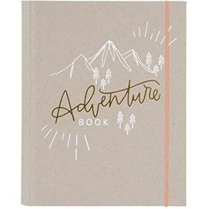 goldbuch That`s me Adventures 63 002 Notitieboek, 50 pagina's, 170 g/m² papier, 2 geïllustreerde pagina's, 2 ringmechaniek, goud/wit