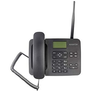 Aligator T100 GSM mobiele telefoon in klassieke tafeltelefoon stijl (zwart)