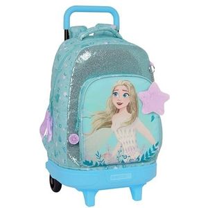 Frozen II Hello Spring Grote rugzak met wielen, compact, afneembaar, ideaal voor kinderen van verschillende leeftijden, comfortabel en veelzijdig, kwaliteit en duurzaamheid, 33 x 22 x 45 cm,