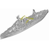 Trumpeter 006712 1/700 BB-35 USS Texas plastic modelbouwset, modelspoorwegaccessoires, hobby, modelbouw, meerkleurig