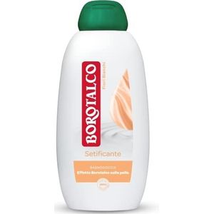 Borotalco Wasverzachtend douchebad met witte bloemen, badschuim voor lichaam, zachte en zachte formule, borotalkum-effect op de huid, dermatologisch getest, fles van 600 ml