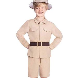 amscan -Wildlife Safari kostuum voor kinderen, 10-12 jaar, 2-delig, kleur beige, 9905867