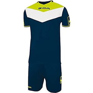Givova Uniseks kit speelveld fluo shirt en broek voor voetbal.