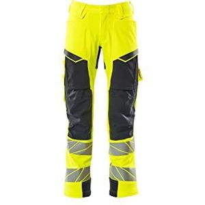 Vet Sécurité Accelerate Safe kniebroek met zakken, geel/marineblauw - Mascot
