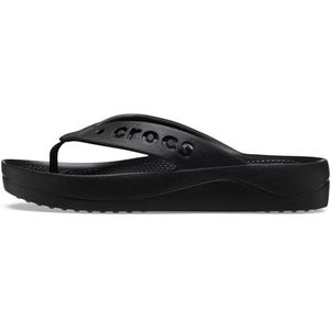 Crocs Dames Via Platform Flip Sandaal, zwart, 4 UK, Zwart, 36/37 EU