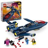LEGO Marvel X-Men X-Jet Bouwbaar Speelgoed Vliegtuig Model, Bouwset met Minifiguren van Superhelden, Cadeau voor Kinderen, Jongens en Meisjes vanaf 8 Jaar 76281