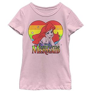 Disney The Little Mermaid - Rainbow Ariel Girls Crew neck T-Shirt Light pink 116