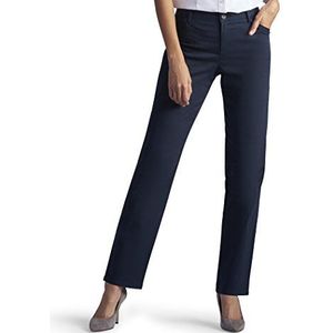 Lee Dames Relaxed Fit All Day Straight Been Pant - Blauw - 8 Kort, Keizerlijk blauw, 34 kort