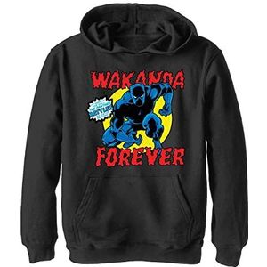 Marvel Panther Battles Hoodie voor kinderen, uniseks, zwart, XL