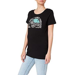 Supermom Dames Tee Ss West Coast T-shirt, Black - P090, XS
