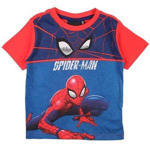 Spiderman, T-shirt, jongens, meisjes, (2-8 jaar), poloshirt, tanktop, overhemd, bedrukt, kleding, uniseks, kinderen, sport, ademend, model SPI36-0703 S1-3A, Rood, 3 Jaar