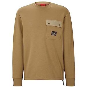 HUGO Sweatshirt, Open Brown, XS