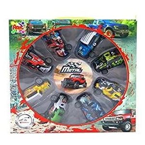 APEL PLASTIK S.r.l. Set van 8 auto's Country Metal P games