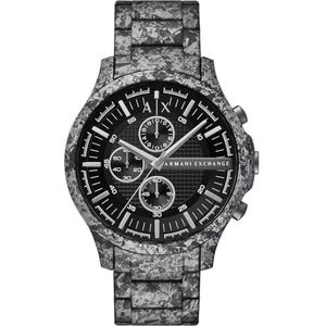 Armani Exchange Heren analoog kwartshorloge met roestvrij stalen armband AX2462, grijs