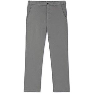 Hackett London Gebreide Chino Straight Jeans voor heren, Grijs (Tarmac 9kv), 36W / 34L