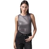 Street One - Studio F322303 - Tanktop - Dark Nova Silver - Glinsterend