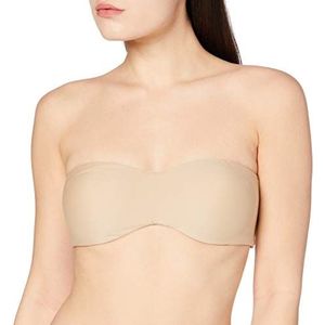 Maidenform Dames Strapless Minimizer Bandeau Top, Beige (Body Blush), 75C