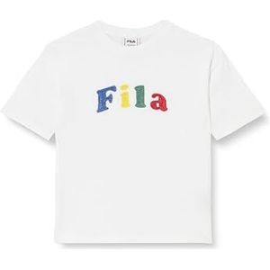 FILA Unisex kinder buechen T-shirt, wit (bright white), 98-104