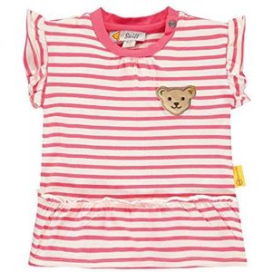 Steiff Baby-meisje met strepen en teddybeermotief T-shirt, roze (Pink Dove 2203), 86 cm