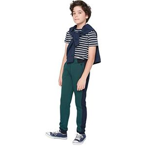 TRENDYOL Joggingbroek voor heren, medium tailleband, groen, 3-4 Jahre