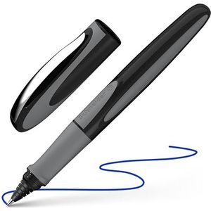 Schneider 187807 Ray rollerbalpen, navulbaar met standaard inktpatronen, geschikt voor rechts- en linkshandigen, onyx
