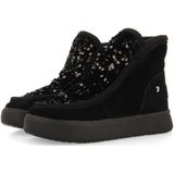 Gioseppo - Stark - Veterboots - Zwart - Leer - Pailletten - Bontvoering