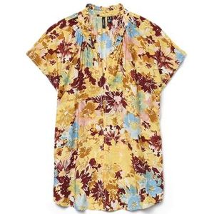 VERO MODA Dames Vmmaja DITA Wide Top WVN Ga, Harvest Gold, L