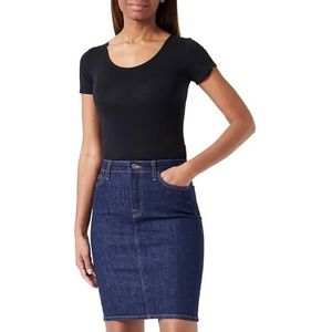 7 For All Mankind Easy Pencil Magnolia Skirt, Donkerblauw