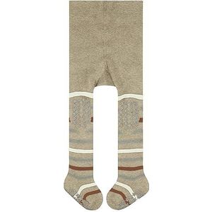 FALKE Uniseks-baby Panty Multi Stripe B TI Katoen Noppen op de zool 1 Stuk, Beige (Sand Melange 4650), 80-92
