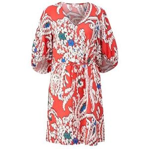 s.Oliver Korte jurk met V-hals, oranje 25a1, 42