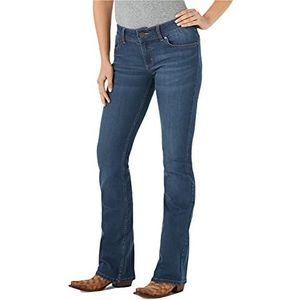 Wrangler Western Mid Rise Stretch Boot Cut Jean, Kora, 7W x 32L