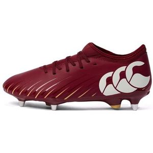 Canterbury CCC Speed Falcon Soft Ground Team Rugbylaarzen voor unisex, Rode Dahlia, 45.5 EU