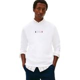 Tommy Hilfiger Heren BRAND LOVE SWEATSHIRT MW0MW41428 Pullover Sweatshirt, WIT, S, Wit (wit), S