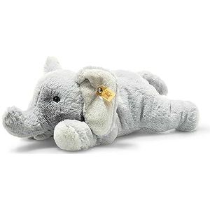 Soft Cuddly Friends Elna Olifant, 064074, knuffeldier voor kinderen, behaaglijk en zacht, wasbaar, lichtgrijs