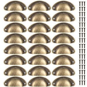 Does not apply 24 stuks Shell Cup handgrepen, semi-cirkelvormige drawer pull handgrepen, metalen keukengrepen, kastgrepen, ladekast, deurgrepen, knoppen, retro meubelknoppen met schroeven